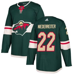 Herren Minnesota Wild Eishockey Trikot Nino Niederreiter #22 Authentic Grün Heim